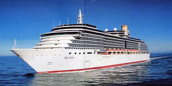 a picture of the P & O cruise ship the Arcadia