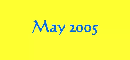 a banner showing the month of May